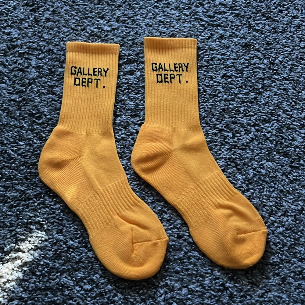 Orange Gallery Dept Socks